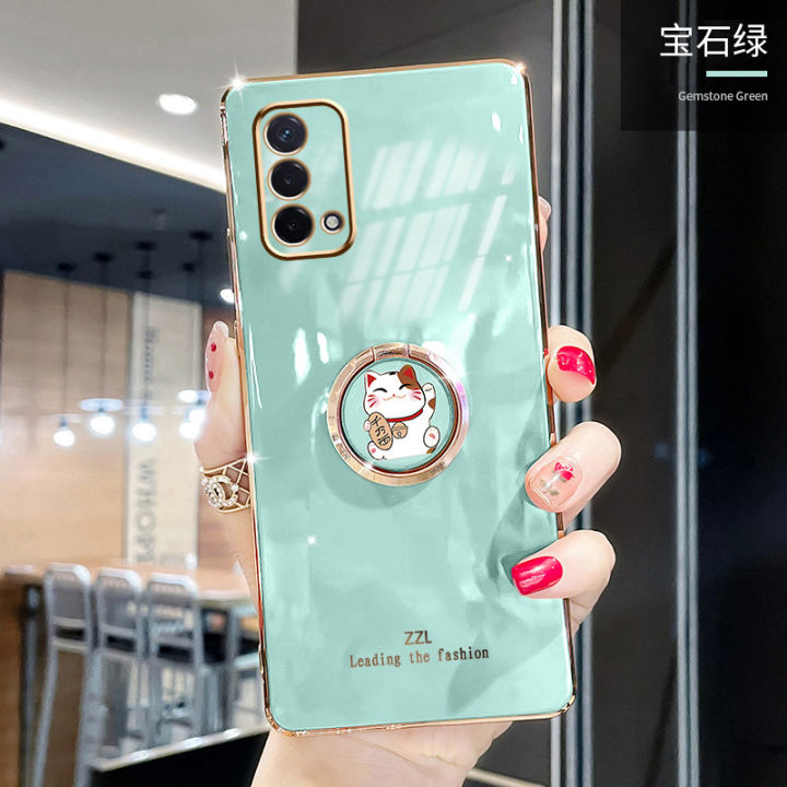 For%20OPPO%20A95%20Cover%20+%20Ring%20Holder%20Stand%20Shiny%20Plating%20Square%20Bumper%20Phone%20Case%20Lens%20Protection%20Soft%20Silicone%20Shockproof%20Protective%20Back%20Cover%20-%20Image%202
