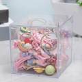 Clear Acrylic Storage Box Container Candy Snack Boxes Stackable for Home 7.5cmx7.5cmx7.5cm. 