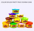 Pack of 10 Pack of Color Dough - w/ 6 BONUS Dough Cutters & Built-In Molding Lids Mega Modeling & Sculpting Playset With 10 Individual 2-Ounce Cans of Dough - Bulk Party Pack. 