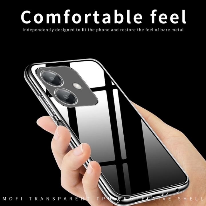 Oppo A3x Cover New Ultra Thin Soft Tpu Silicon Dust Proof Transparent Back Cover