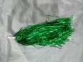 7 Pair approx 13 inch Long Green Foil Cheerleader Pom Pom for sport kids elder women men use birthday party  backdrop sports matches school college game party Cheer Dance Party Dress Sport Poms cheerleading green pom pom. 