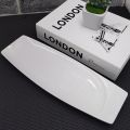 Long Ceramic Rectangular Plate, Sushi Plate, Large Serving Tray, Porcelain Serving Dish, Roll Plate, Dessert Plate. 