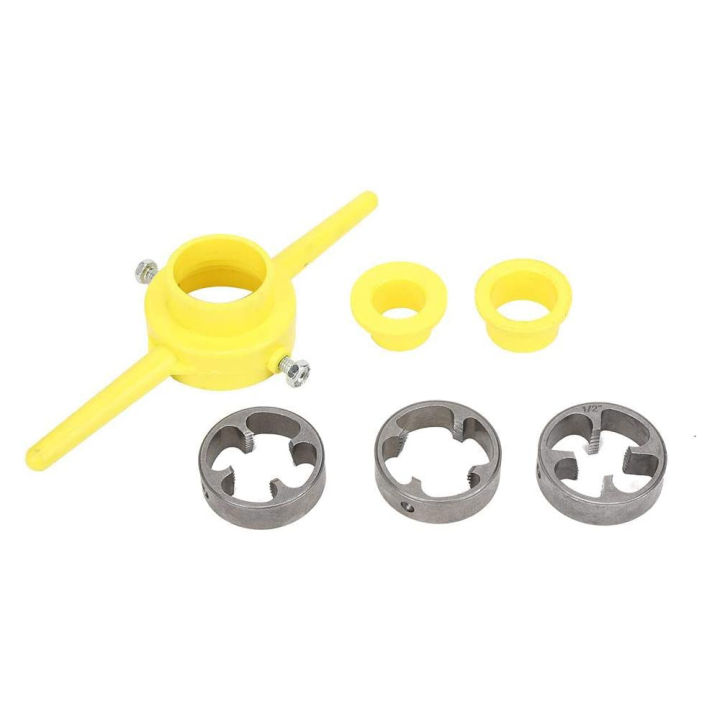 NCANRUI Pipe Thread Cutting Tool PVC Thread Maker NPT Round Tool Set Pipe Threader Plumbing Tool, PVC Thread Tool