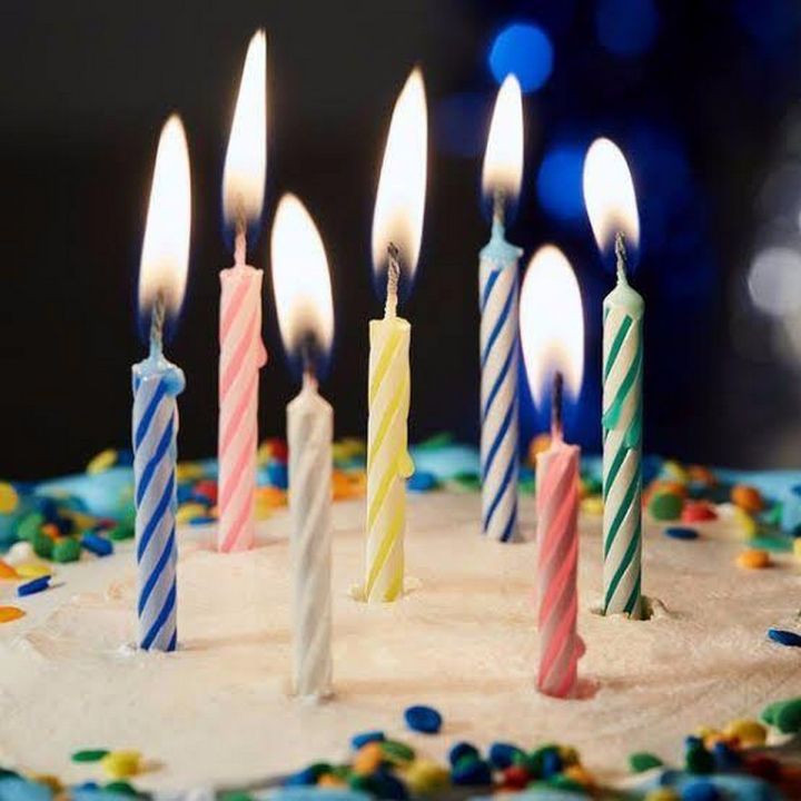 Multi Colored Cake Candles Pack For Birthday Cake Decoration
