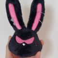 Kpop Idol ATEEZ Mito Doll Cute Seonghwa Animals Plush Doll Black Bunny Stuffed Toys. 