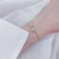 Luxury 925 Sliver Zircon Moon Star Diamond Bracelet Woman Bangles Anniversary. 