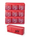 PrettyNeat Storage Box Condiments & Spice Rack With 9 Spice Jars And Spoons - 500ml. 