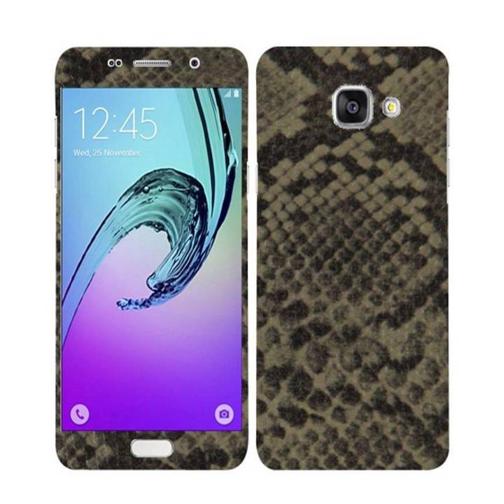 Samsung Galaxy A3 2016 Grey Brown Snake Leather Texture Mobile Skin