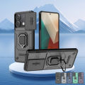 Bracket Protective Case C Shockproof Metal rmor P Protective Case Ate 13 Mi Redmi Nomi Note for Xiaomi Mi Red 13 4G Phone Case Sliding Camera Phone Case Small Pro 4G. 