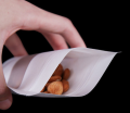12x20 cm White Kraft paper stand up Pouches food Grade 50pcs/Lot. 