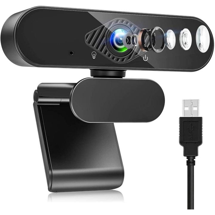 HD USB Webcam with Microphone, 1080P HD Streaming Webcam for PC