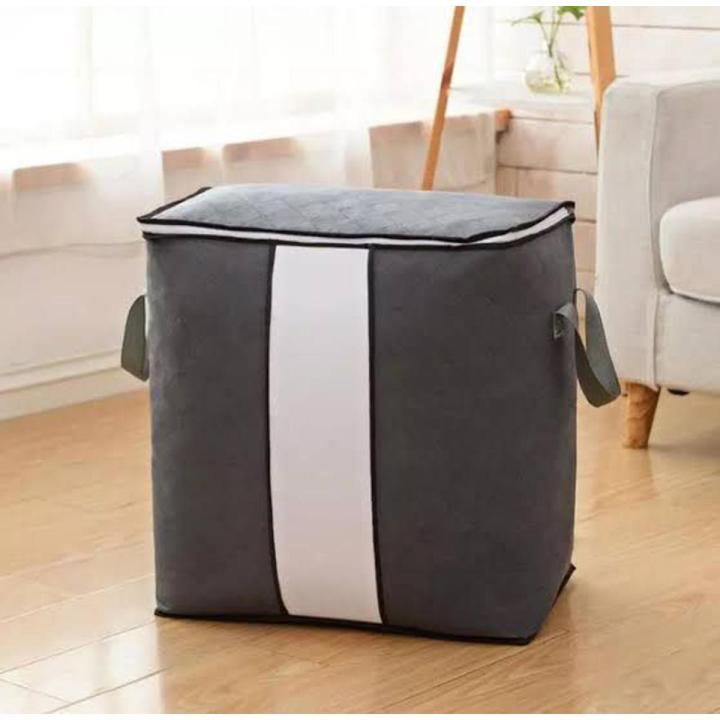 1Pc%20Large%20Capacity%20Non-Woven%20Storage%20Box%20for%20Clothing%20And%20Bedding%20Storage%20Semitransparent%20Durable%20Clothes%20Storage%20Boxes%20-%20Image%202