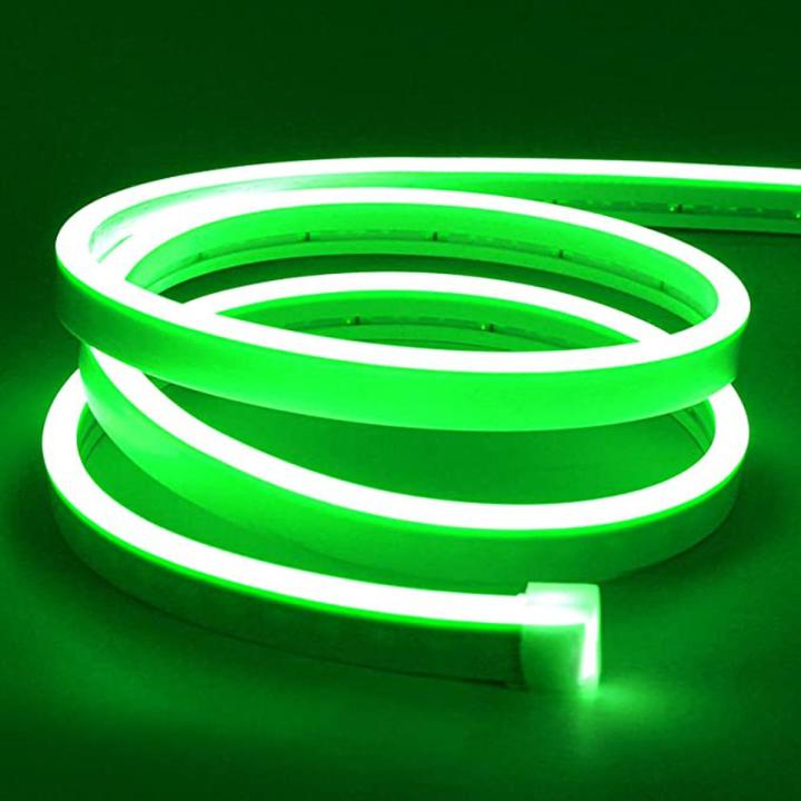 DC 12V Green Neon Flexible Strip Light Rope Light Waterproof For Indoor Outdoor Decoration In Pakistan without adapter