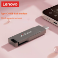 Lenovo thinkplus MU233 128GB 64GB 32GB USB 3.2 Type-C Dual-port U Disk Rotatable Metal USB Flash Drive High-speed Transmission U disk. 