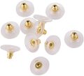 Silicone Earring Backs Pack of 100pcs Stopper, Safety Back. 