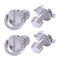 Longer Shaft D-Ring Screw 3/8 Inch-16 Thread Camera Tripod Quick Release Fixing Screw Adapter (Pack of 4). 