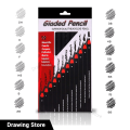 Ulson Graded Sketching Pencils Box Set Of 12 Graphite & Lead Pencils For Sketch And Drawing. 