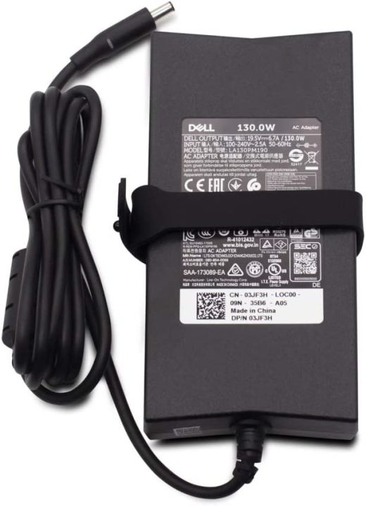 Laptop  130w Charger 4.5mm* 3.0mm   With Power Supply  Cord For Latitude 3559 5568 Series