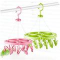 Folding Hanger For Baby Clothes 18 Clips. 