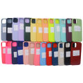 Customized Silicone Phone Case Applicable Liquid iPhone12 Large Hole Arc Edge Flat Paste All-Inclusive Silicone Skin Feeling Phone Case. 