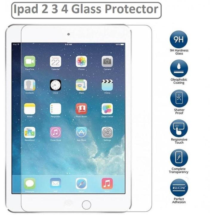 iPad  / 2 / 3 /4 Screen Glass for iPad  / 2 / 3 /4 Screen Protector Screen Protector for iPad 2 3 4 (Oldest Models), Tempered Glass