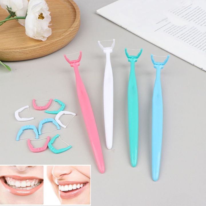 【HOT】 Care Remove Tartar Deep Decontamination Avoid Embarrassment Toothpicks Teeth Stick Dental Flosser Picks Disposable Floss Thread