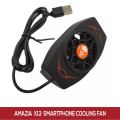 X13 Universal Mobile Game Cooler System Cooling Fan | Adjustable Portable Light Gamepad Holder Stand Radiator For All Smart Phone Devices.. 