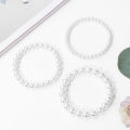 White Pearl Bracelet Simple Women Simulated Pearl Bangles Temperament Ladies Plastic Pearl Bracelet Jewelry Party Girl Gift. 