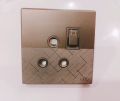 CEC Metal Series China Switch Board – Durable & Stylish Electrical Solution-Coffee color. 