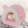 Hamster Bed Hand Washable Super Soft Pet Accessories Winter Small Animal Cushion Nest for Rodent. 