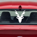 Markhor (White), Markhoor Army Car Sticker, Military Mar Khoor Car Sticker, Car Accessories, Stickers for Car, Car Modification, Car Decoration. 