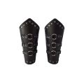 Punk Hip Hop 1Pc Cosplay Leather Armor Arm Cosplay Bracer Pirate Knight Gauntlet Wristband Bracer Accessories New Men's Bracelet. 