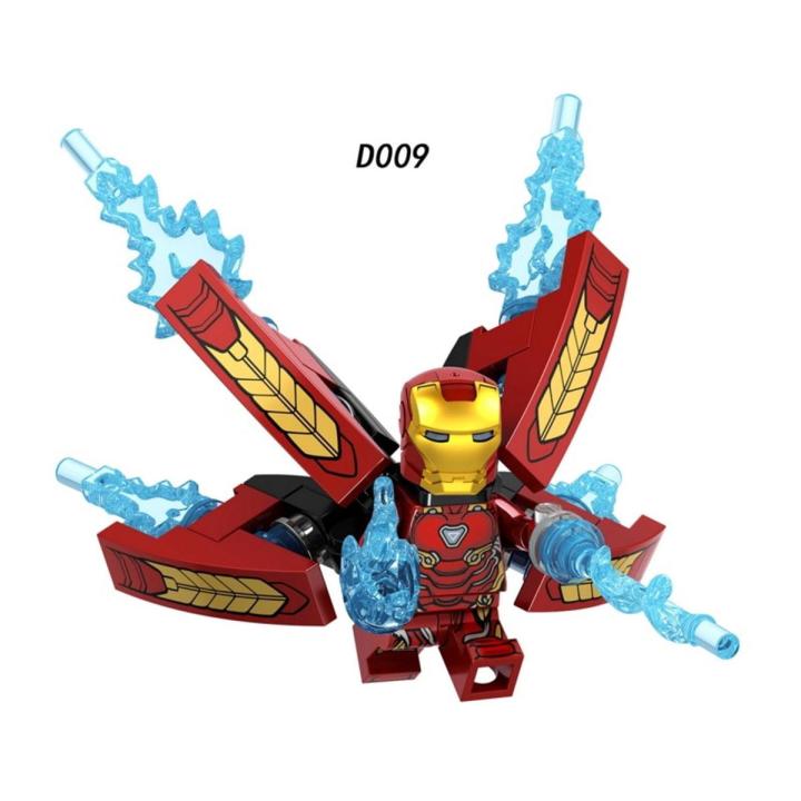 Super Heroes Thanos Infinity Gauntlet Spider Iron Man Building Blocks ...