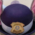 Judy hat bunny bowler hat Zootopia officer Judy hat kids adult hair. 
