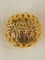 20 pcs Decorative Gold Metal Bead for Thread Tassel Embellishment | Hollow Ball Beads Diy Beads for Jewelry Making. 