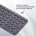 Baseus K01B Bluetooth Keyboard, Wireless Tri-Mode Mini Keyboard for PC, Laptop, iPad with Numeric Keys, Supports Windows/ MacOS/ Linux/ Android. 