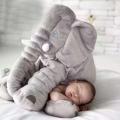Creative Gray Plush Elephant Pillow Kids Bed Sleeping Elephant. 