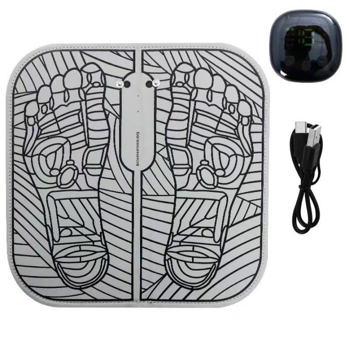 EMS Foot Massager for Neuropathy Foot Massager for Circulation and Pain Relief Sport Tens Feet Massager Pad Muscle Relaxation