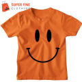 Smiley Fine Jersey Printed Tshirt for Boys and Girls. 