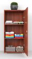 Wood Book Shelf Wooden Almirah Cupboard Organiser Walnut Engineered Wood Cupboard  (Finish Color - Walnut, Pre-assembled). 
