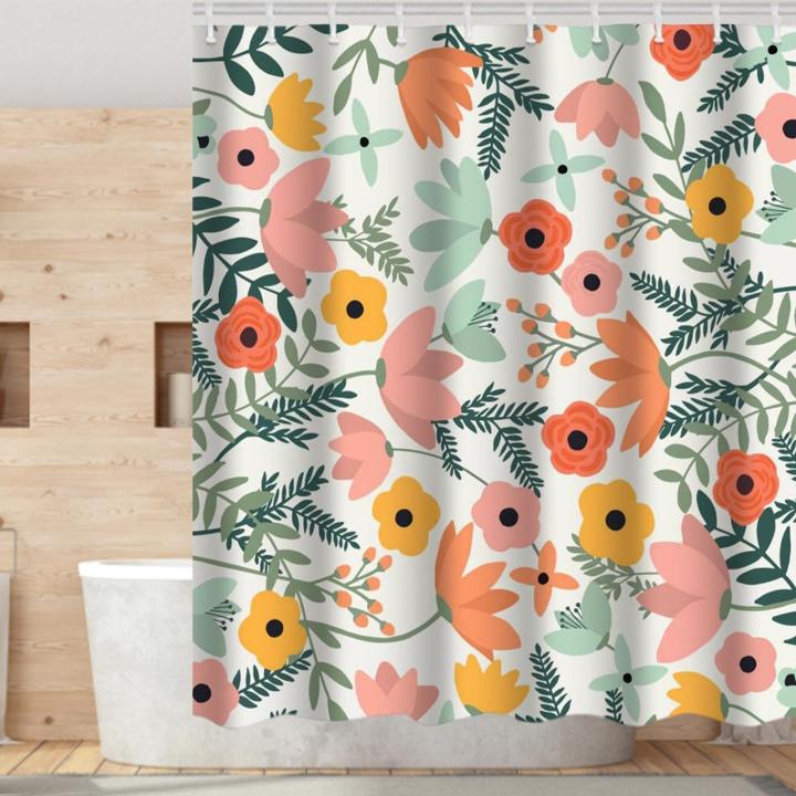 Shower%20Curtain%20Waterproof%20W%2071%20x%20H%2071%20Polyester%20Fiber%20Washable%20Bathroom%20-%20Image%205