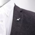 2pcs Mini Lightning Metal Lapel Pin for Men Suit Dress Decorations Badge Pins Collar Pins Shirt Mens Fashion Jewelry Accessories. 