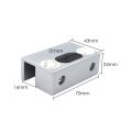 Electric Bolt Lock U Bracket Aluminum Alloy Bracket Mini Bracket for Access Control System Frameless Glass. 