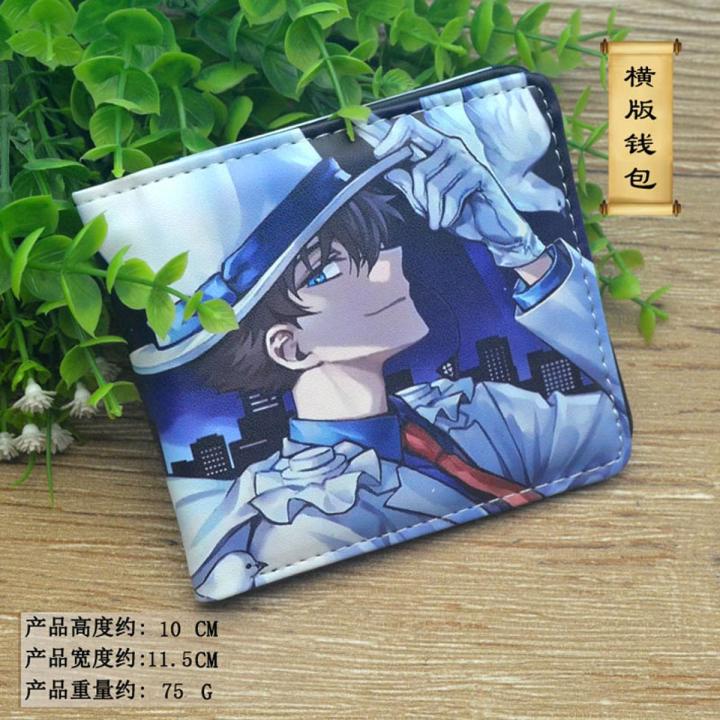Anime Kid The Phantom Thief Short Wallet Kaitou Kiddo Card Hold Mens ...