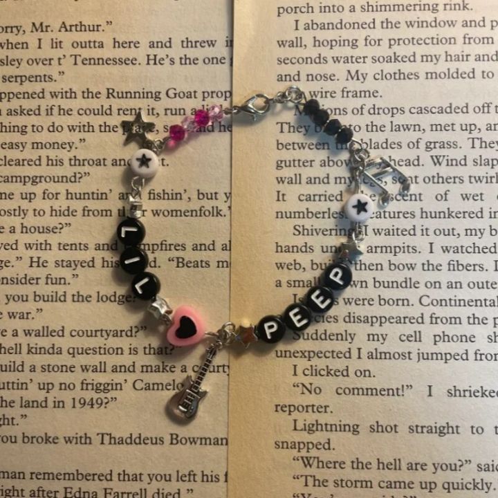 Lil peep beaded bracelet Stars Hearts Bracelet, Grunge, Y2k, Fairy Bracelet, Coquette, Fairycore, Beaded Bracelet