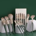 VADHARYA Makeup Brushes Set of 14 With Pouch, Professional Makeup Brushes Kit Made With Premium Synthetic Bristles Including Powder, Contour, Foundation, Flame Highlight, Smudge, Nose Shadow, Large Eye Shadow, Concealer, Small Smudge, Lip, etc.. 