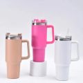 Stanley 40oz Vacuum Insulated Tumbler with Straw Stainless Steel Drinkware, Flow State Quencher Mug, 1200ML Travel Cup Easy Kitchen. 