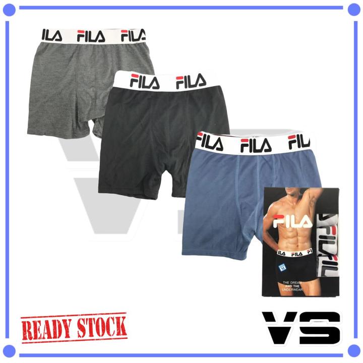 [ 3 PIECES = 1 BOX ] ( HARGA BORONG ) FILA BOXER MEN UNDERWEAR BRIEF