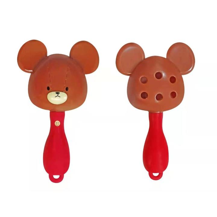 Baby rattle bear rattle version clapper Japanese toy grip sand hammer to appease Anpanman school baby