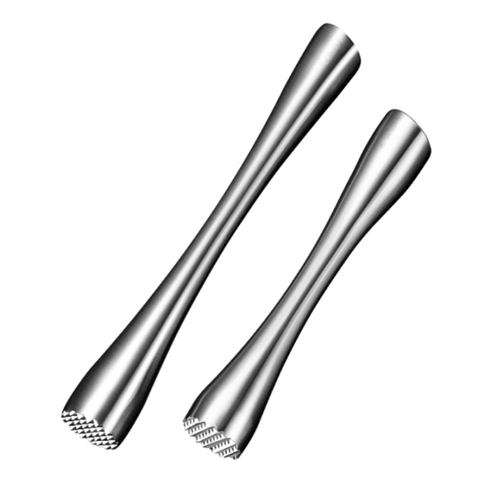 8Inch and 10Inch Stainless Steel Muddler for Cocktails,Old Fashioned Cocktail Muddler Bar Supplies